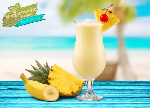 Banana Colada frozen drink