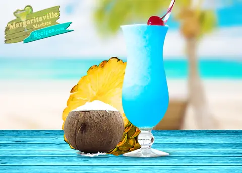 Blue Hawaiian frozen drink