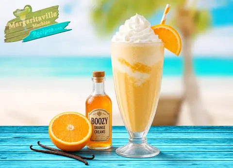 Boozy Creamsicle frozen drink