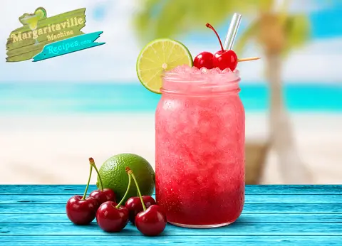 Cherry Limeade Slush frozen drink