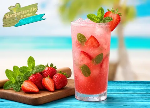 Strawberry Mojito frozen drink