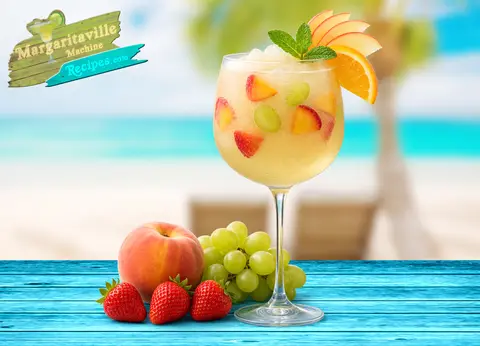 White Sangria Slush frozen drink