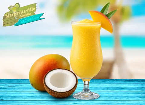 Mango Colada frozen drink