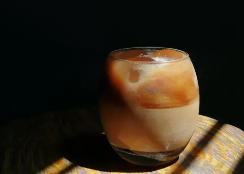 Peppermint White Russian frozen drink