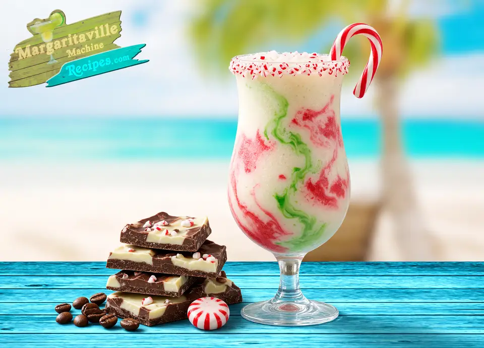 Frozen Peppermint White Russian, one of our holiday machine recipes