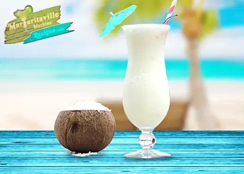 Virgin Piña Colada frozen drink